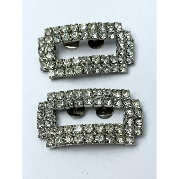 Vintage Rhinestone Shoe Clips